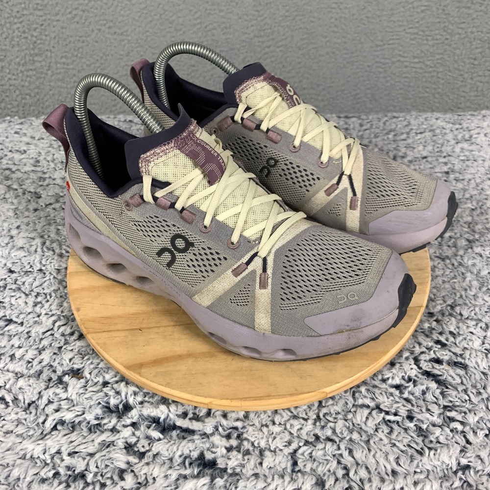 On Cloudsurfer Trail‎ Sneaker Womens 9 Seedling Lilac Black Running Shoes $160